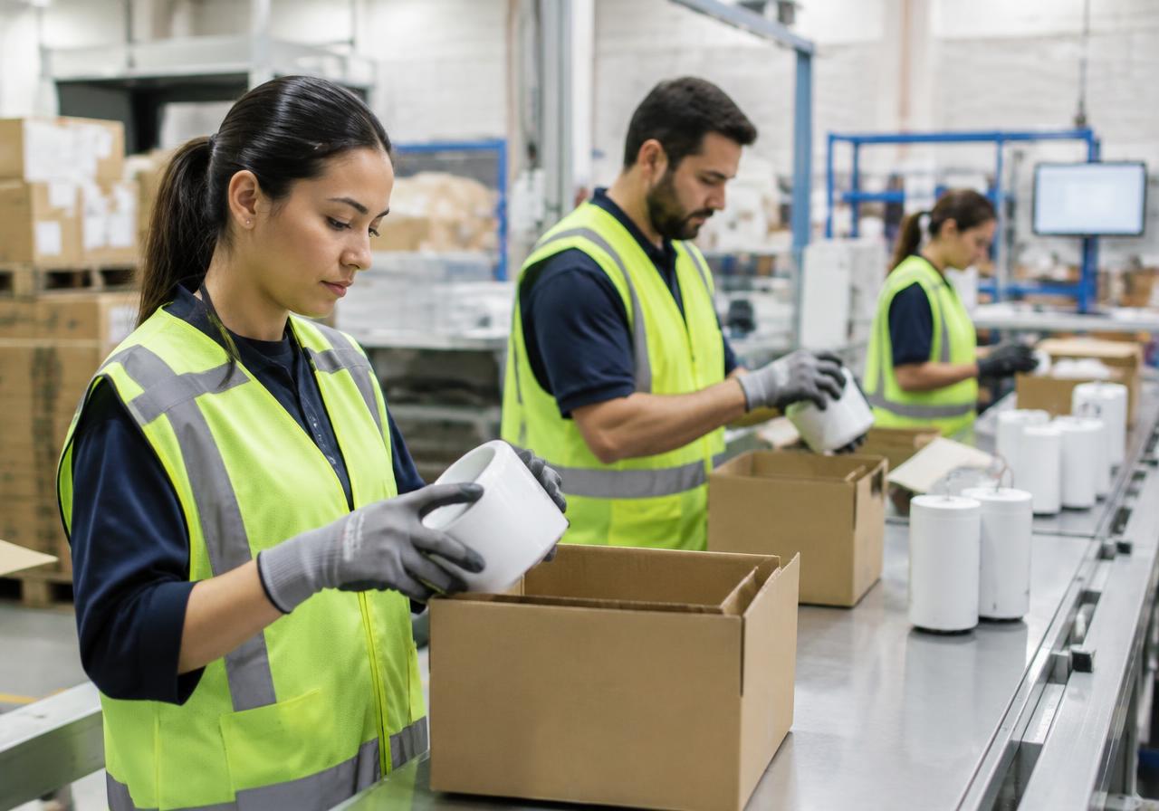 Light Industrial professionals at work