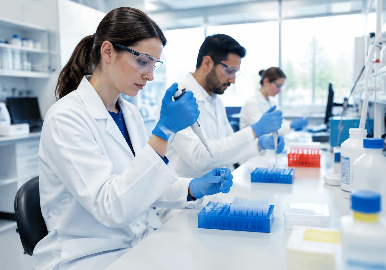 Pharmaceutical & Biotechnology professionals at work